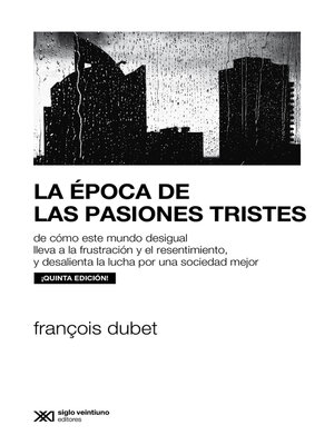 cover image of La época de las pasiones tristes